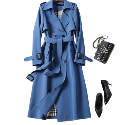 Elegante Lange Dames Trenchcoat - Mariëlle