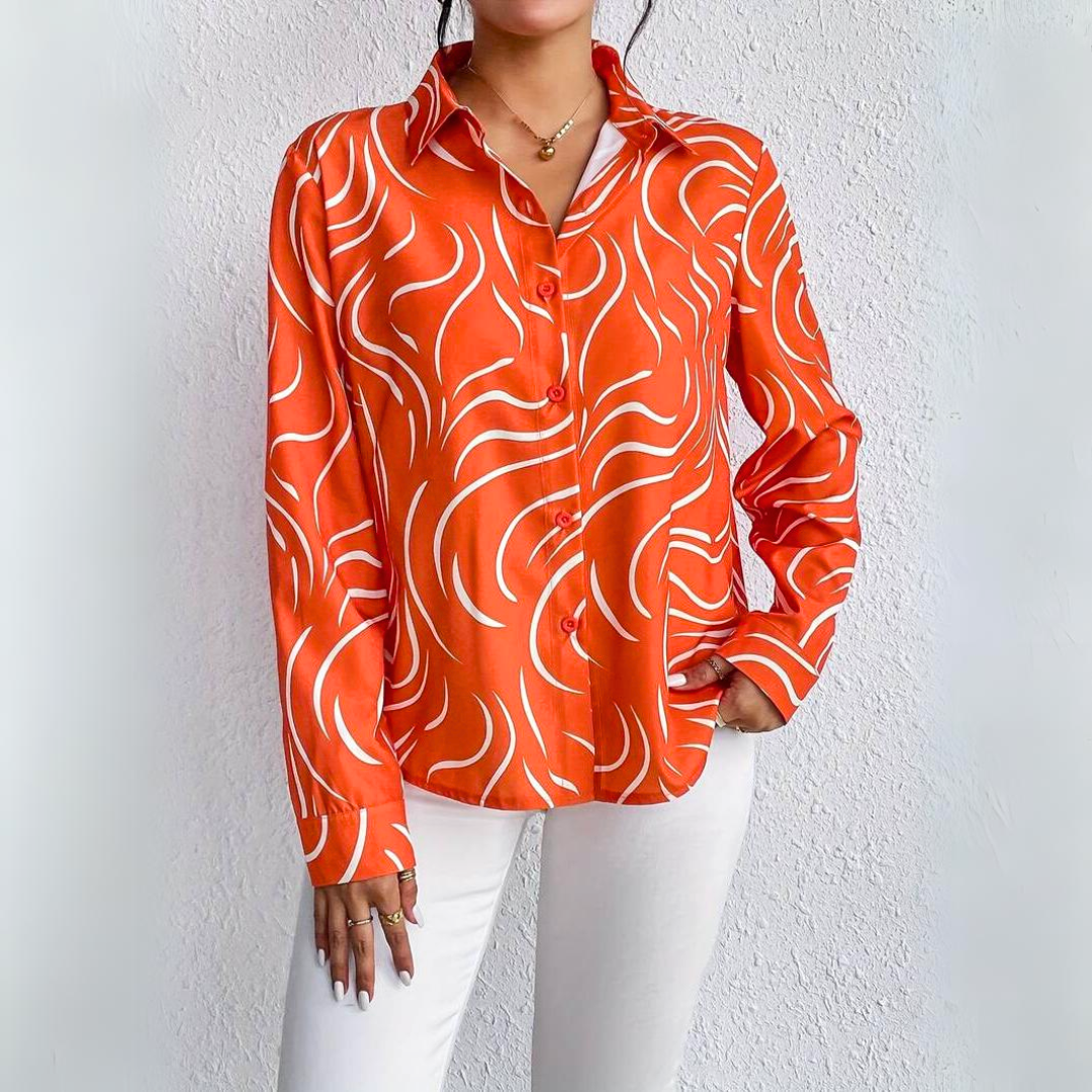 Madison - Oranje Voetbal Blouse