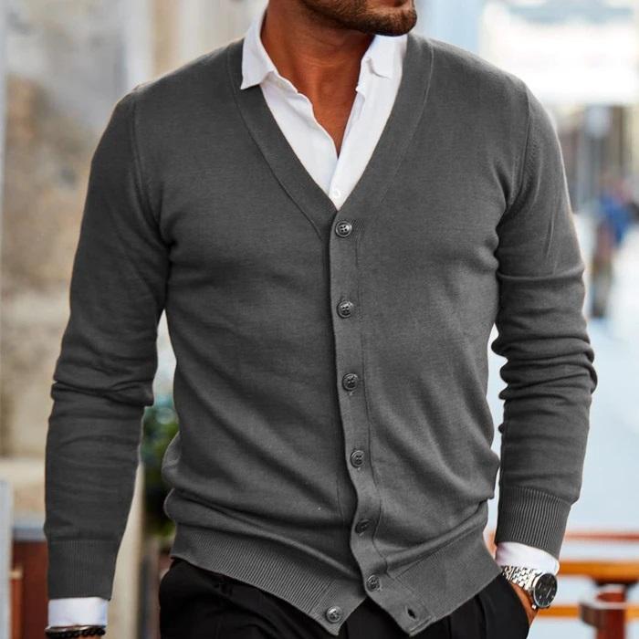 Stefan Vest | Casual cardigan voor heren