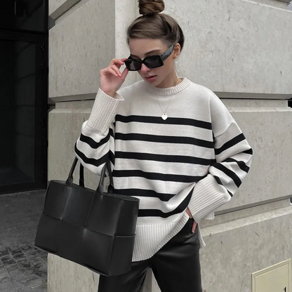 Emma - STRIPED KNIT SWEATER