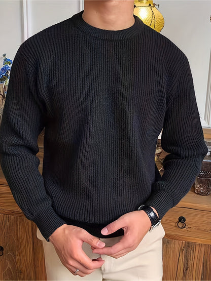 Alberto - Stijlvolle kabeltrui design sweater voor mannen