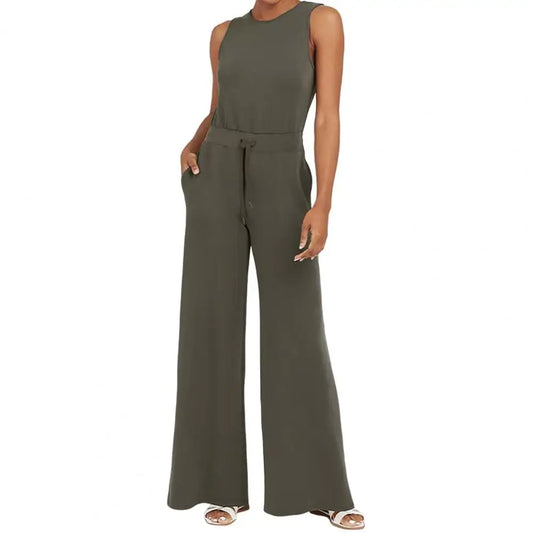 Noor | Mouwloze luxe dames jumpsuit