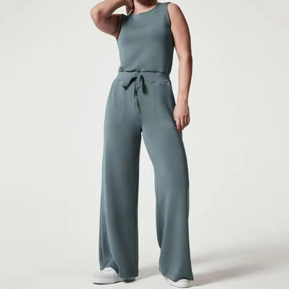 Noor | Mouwloze luxe dames jumpsuit