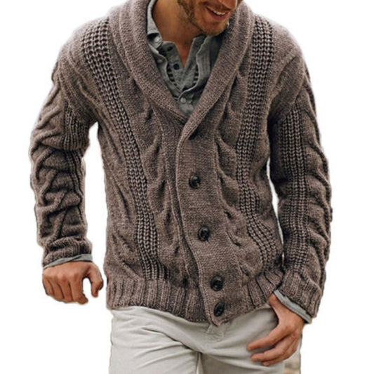 MR Marvin Cardigan | Warm gebreid wollen vest voor mannen