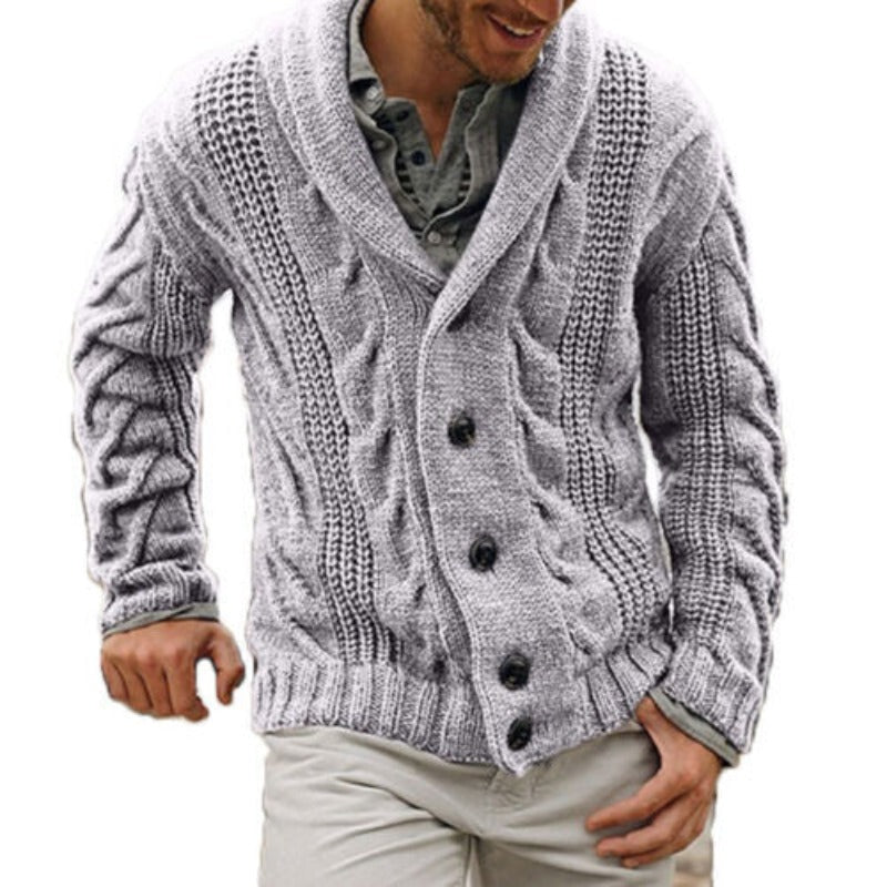 MR Marvin Cardigan | Warm gebreid wollen vest voor mannen