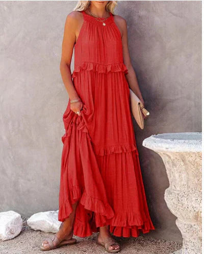 Jazlyn - Zomerse losse maxi jurk