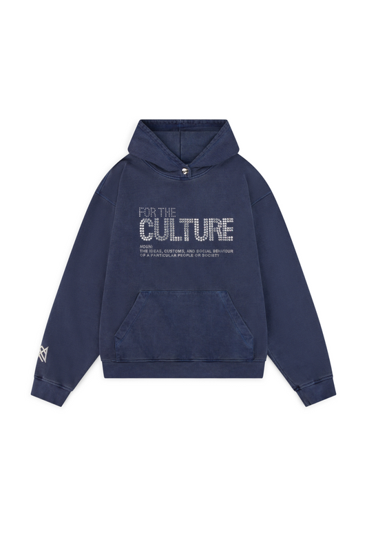 For The Culture Crystal Hoodie - Marine blauw