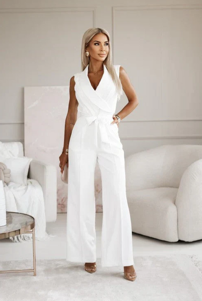 Sophia - Elegante Mouwloze jumpsuit met Riem voor dames