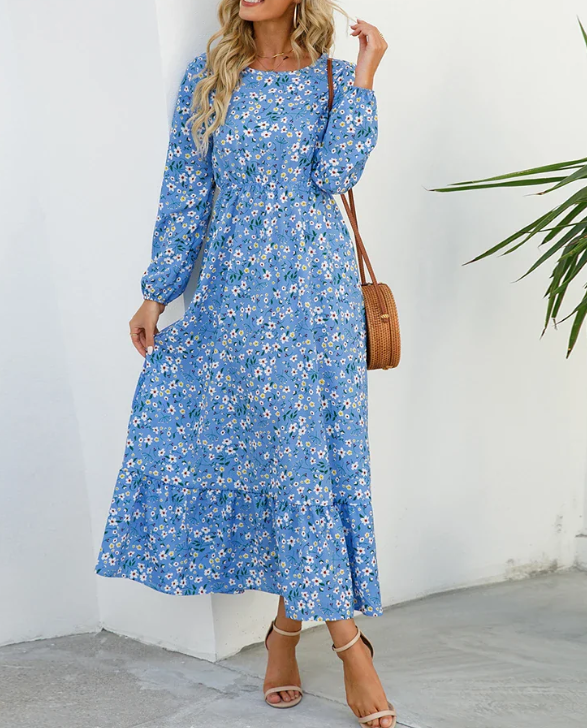 Addison - Bohemian met Bloemenpatroon Jurk