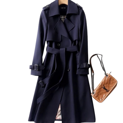 Elegante Lange Dames Trenchcoat - Mariëlle