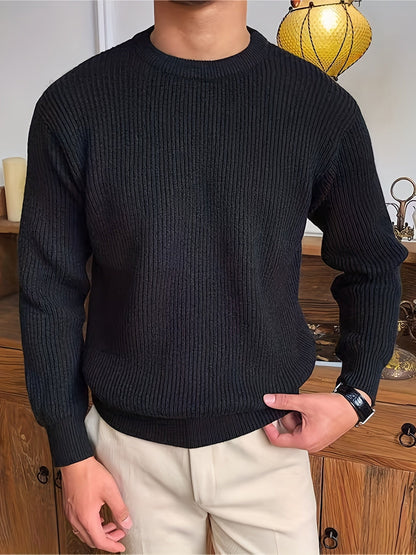 Alberto - Stijlvolle kabeltrui design sweater voor mannen