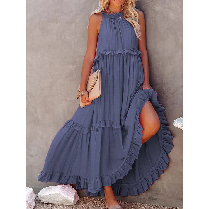 Jazlyn - Zomerse losse maxi jurk