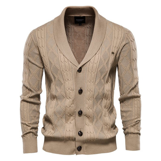 Marvin Cardigan | Luxe burton vest voor heren met knopsluiting