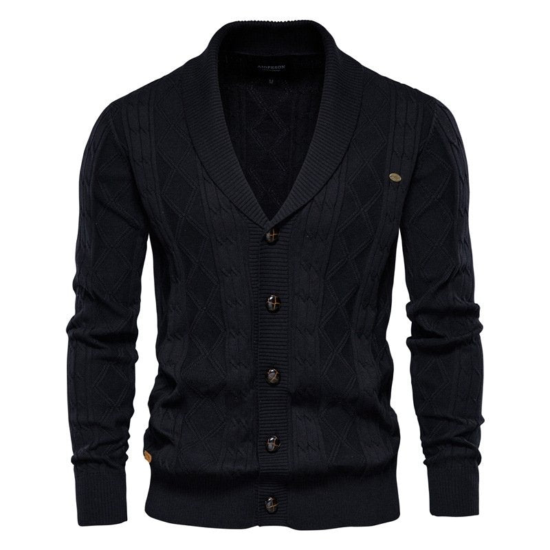 Marvin Cardigan | Luxe burton vest voor heren met knopsluiting