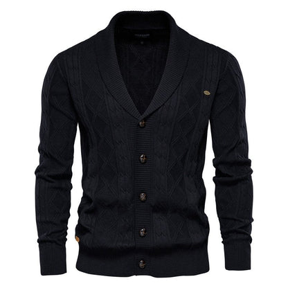 Marvin Cardigan | Luxe burton vest voor heren met knopsluiting